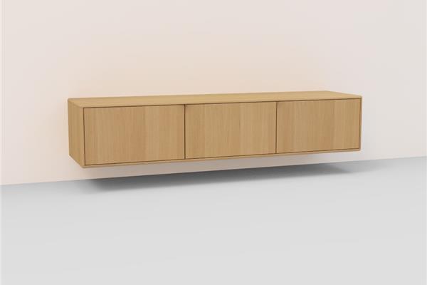 TV-kast hang 3-deurs - Eiken meubels